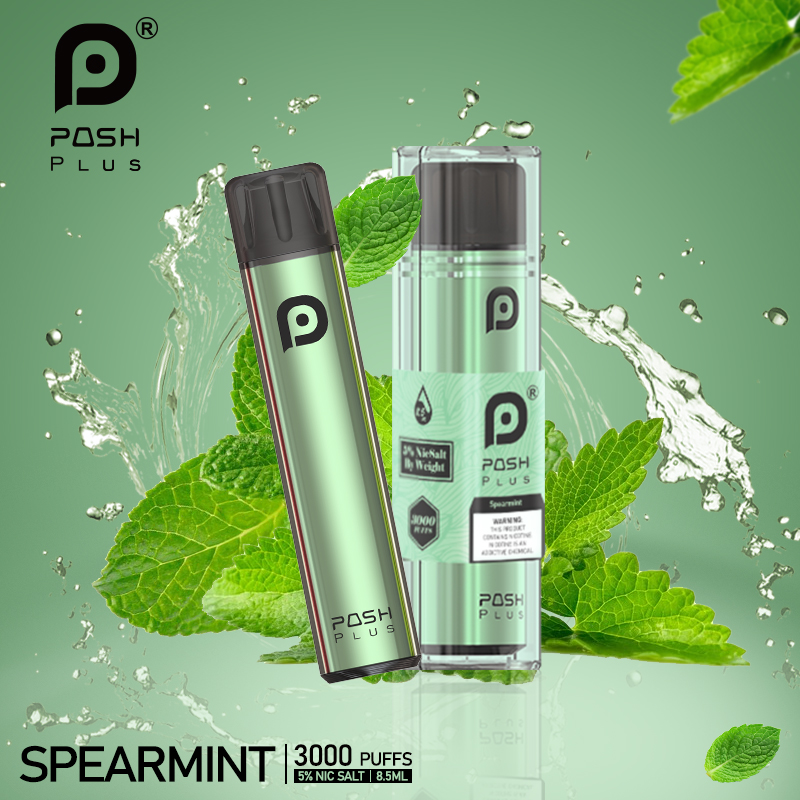 Posh Plus 3000 Puff Device - Spearmint (Sleeve of 5) 1 Spearmint