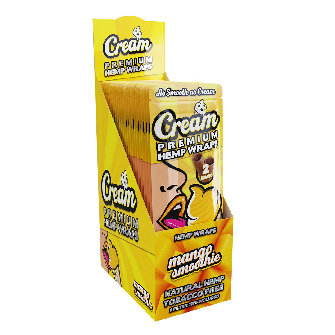 Mango Smoothie Hemp Wrap Display Box (Sleeve of 25) 1 Mango Smoothie Display3