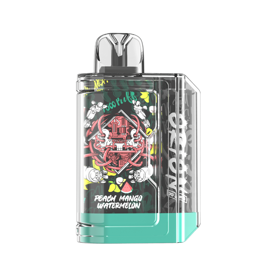 Orion Bar 7500 Puff Disposable Nicotine Vape - Peach Mango Watermelon (Sleeve of 10) 1 Peach Mango Watermelon