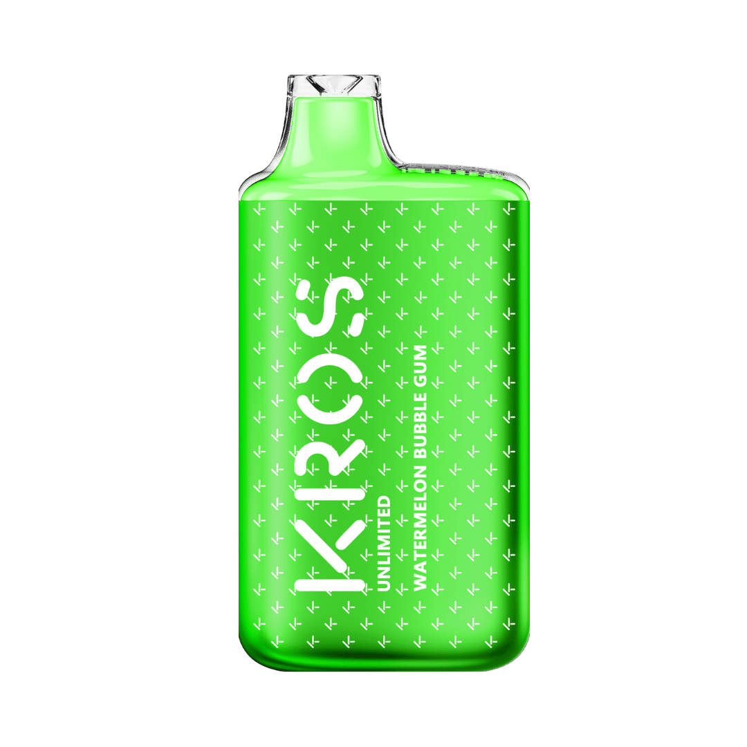 Kros Unlimited 6000 Puff Nicotine Vape – Watermelon Bubblegum (Sleeve of 10) 1 Watermelon Bubblegum