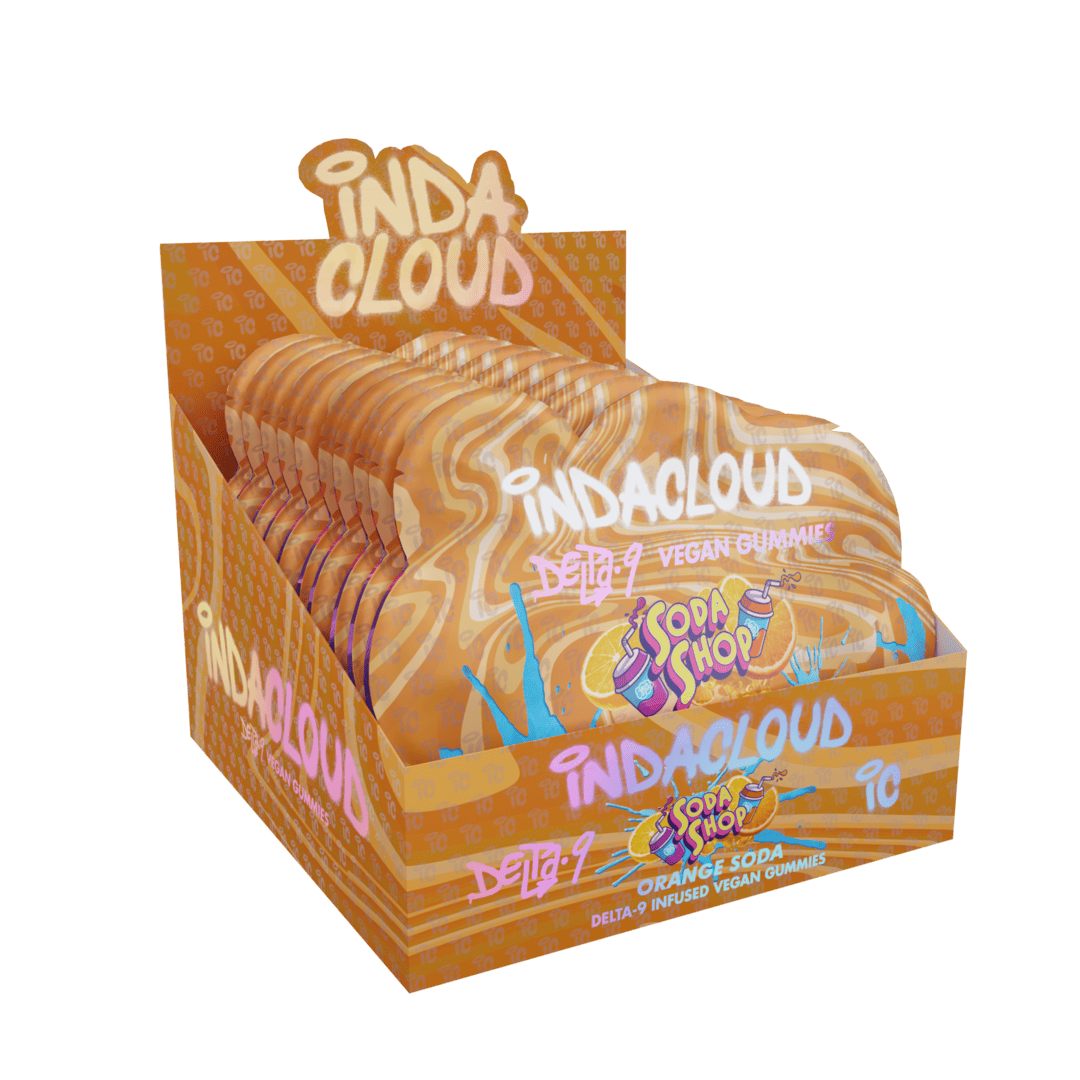 Indacloud Funta D9 Gummies- Orange (Sleeve of 10) 1 FuntaOrangeDisplayFin