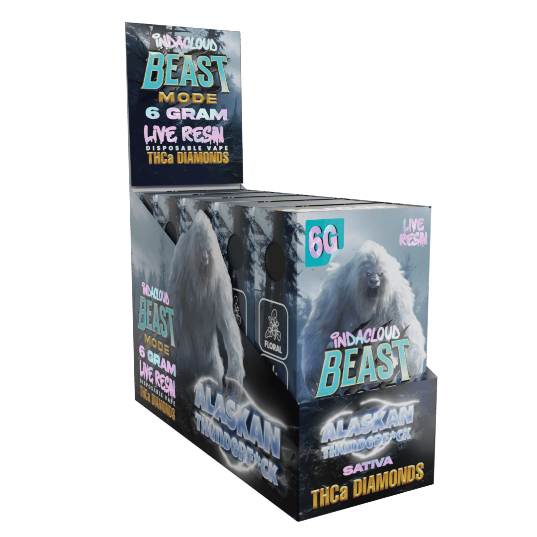 Beast Mode 6G THCa Diamonds Disposable Vape - Alaskan ThunderF*ck (Sleeve of 5) 2 thunderfuck dd