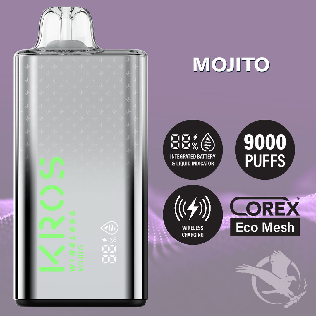 KROS Wireless 17ML 9000 Puffs Disposable Vape - Mojito (Sleeve of 10) 1 KROS4 MOJITO