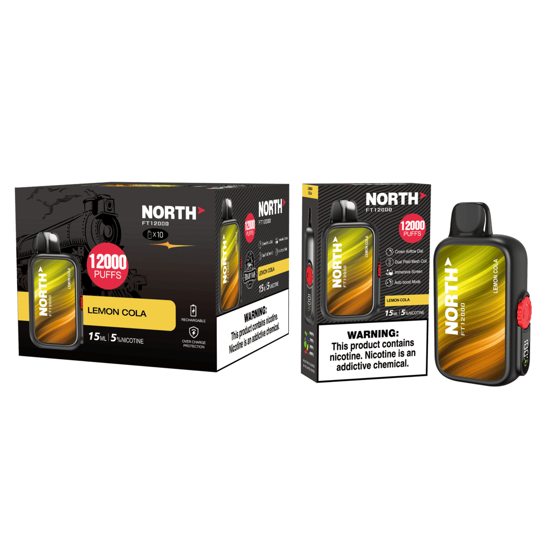 North FT12000 15ML 12000 Puffs Nicotine Vape - Lemon Cola (Sleeve of 10) 1 Lemon Cola