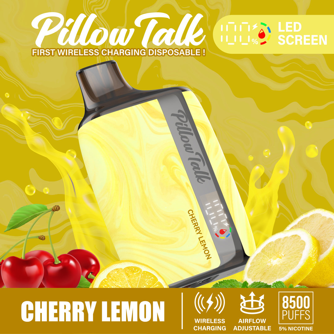 Pillow Talk 13ML 8500 Puffs Disposable Vape - Cherry Lemon (Sleeve of 10) 1 cherry lemon