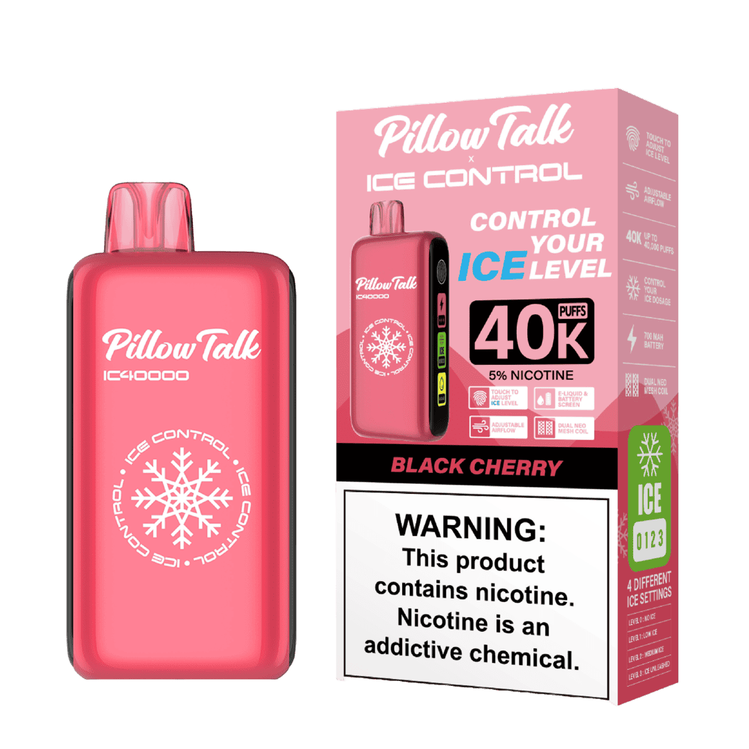 Pillow Talk Ice Control 40k Puffs Disposable Vape - Black Cherry (Sleeve of 5) 1 Black Cherry
