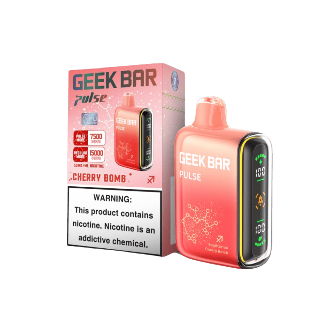 Geek Bar Pulse Disposable Vape - Cherry Bomb (Sleeve of 5) 1 GeekBarPulseBox Cherry Bomb