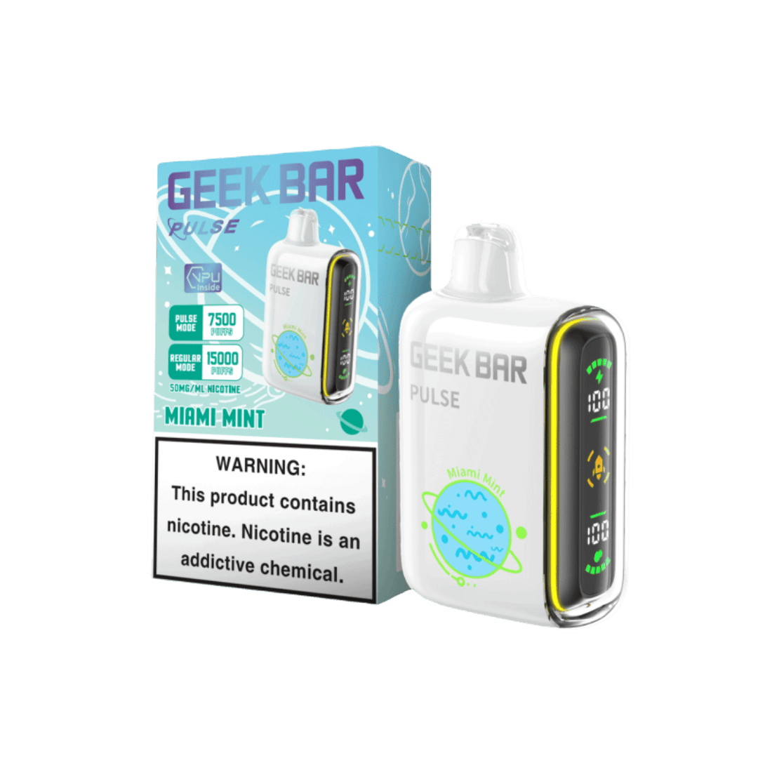Geek Bar Pulse Disposable Vape - Miami Mint (Sleeve of 5) 1 GeekBarPulseBox Miami Mint