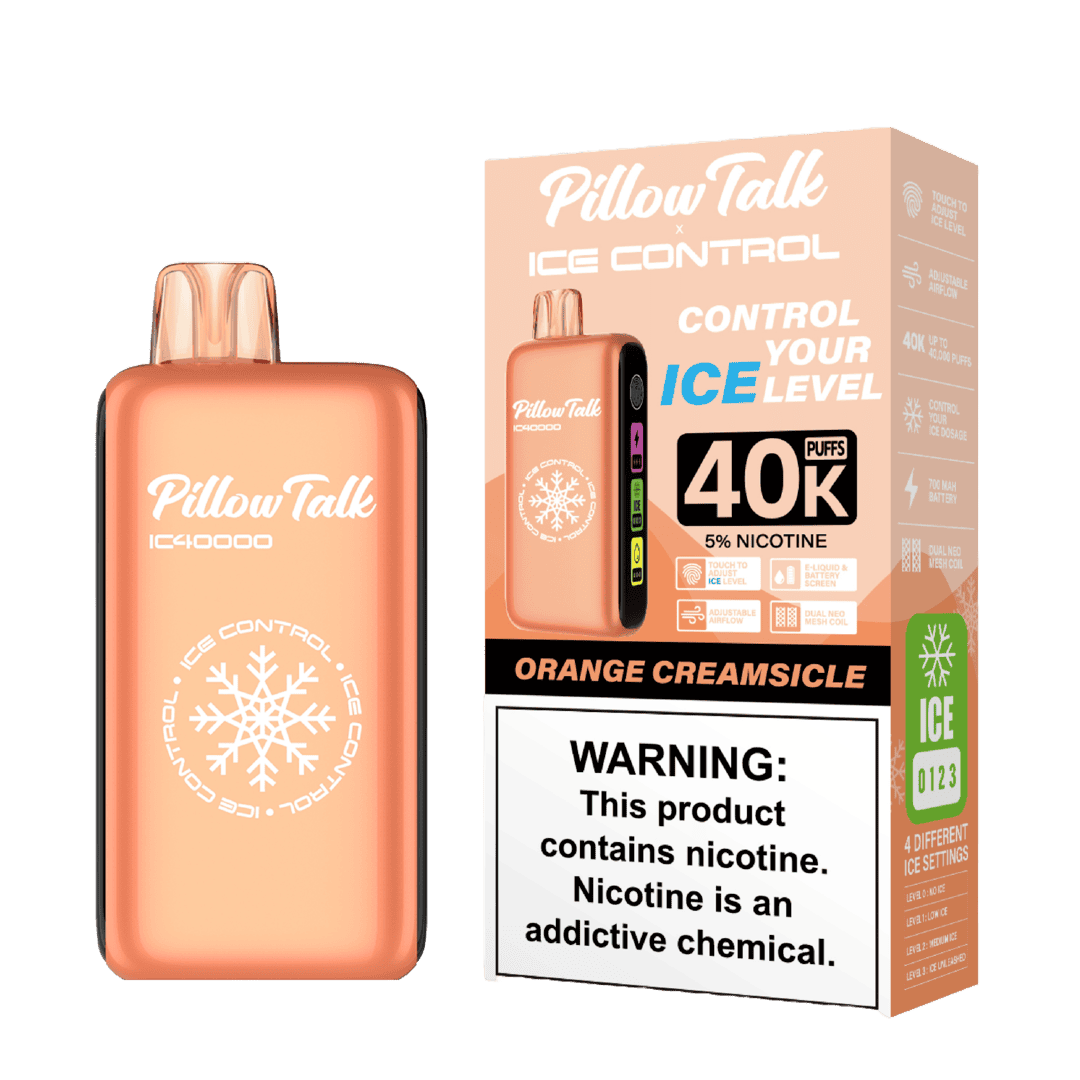 Pillow Talk Ice Control 40k Puffs Disposable Vape - Orange Creamsicle (Sleeve of 5) 1 Orange Creamsicle
