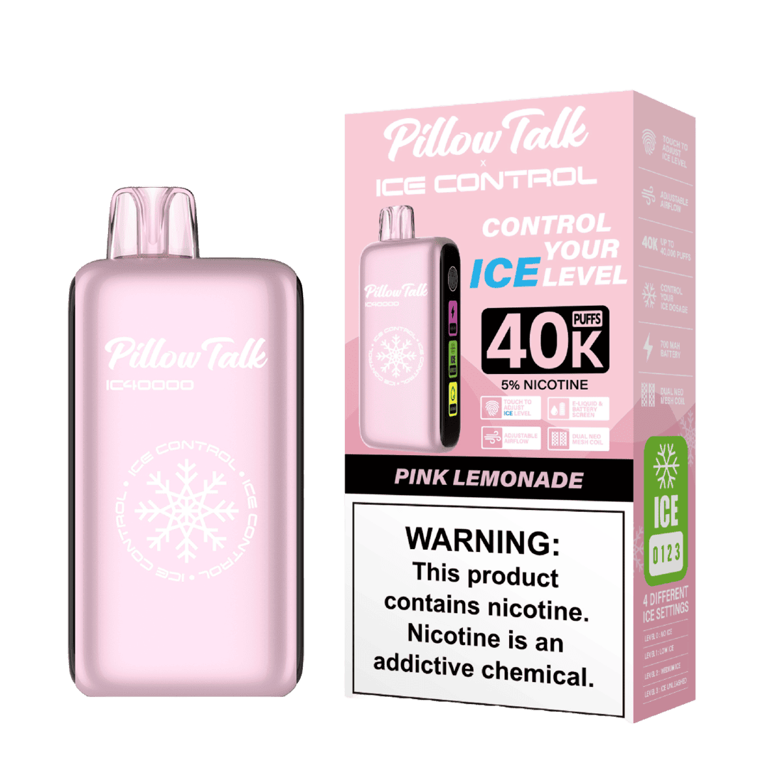 Pillow Talk Ice Control 40k Puffs Disposable Vape - Pink Lemonade (Sleeve of 5) 1 Pink Lemonade