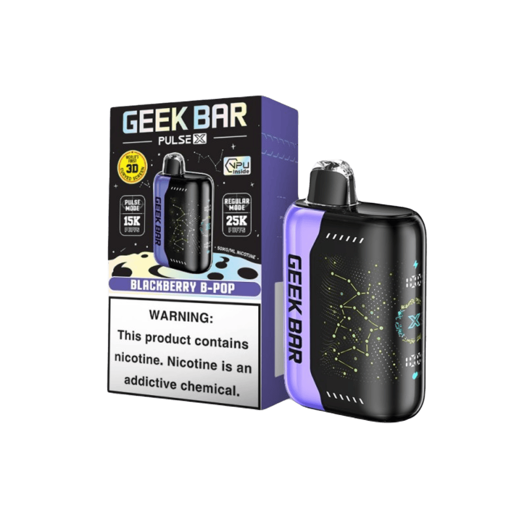Geek Bar Pulse X Disposable Vape - Blackberry B-Pop (Sleeve of 5) 1 PulseX Blackberry B Pop