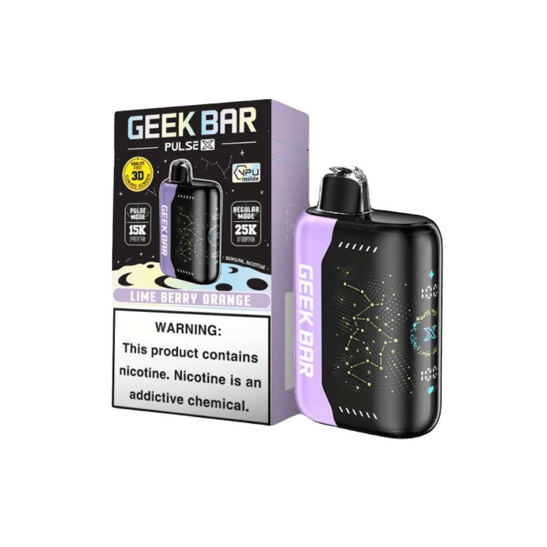Geek Bar Pulse X Disposable Vape - Lime Berry Orange (Sleeve of 5) 1 PulseX LimeBerryOrange