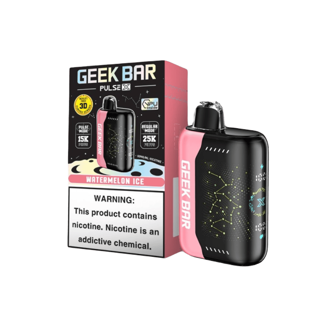 Geek Bar Pulse X Disposable Vape - Watermelon Ice (Sleeve of 5) 1 PulseX WatermelonIce