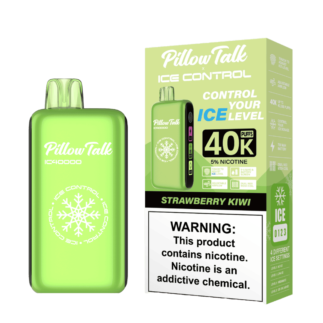 Pillow Talk Ice Control 40k Puffs Disposable Vape - Strawberry Kiwi (Sleeve of 5) 1 Strawberry Kiwi