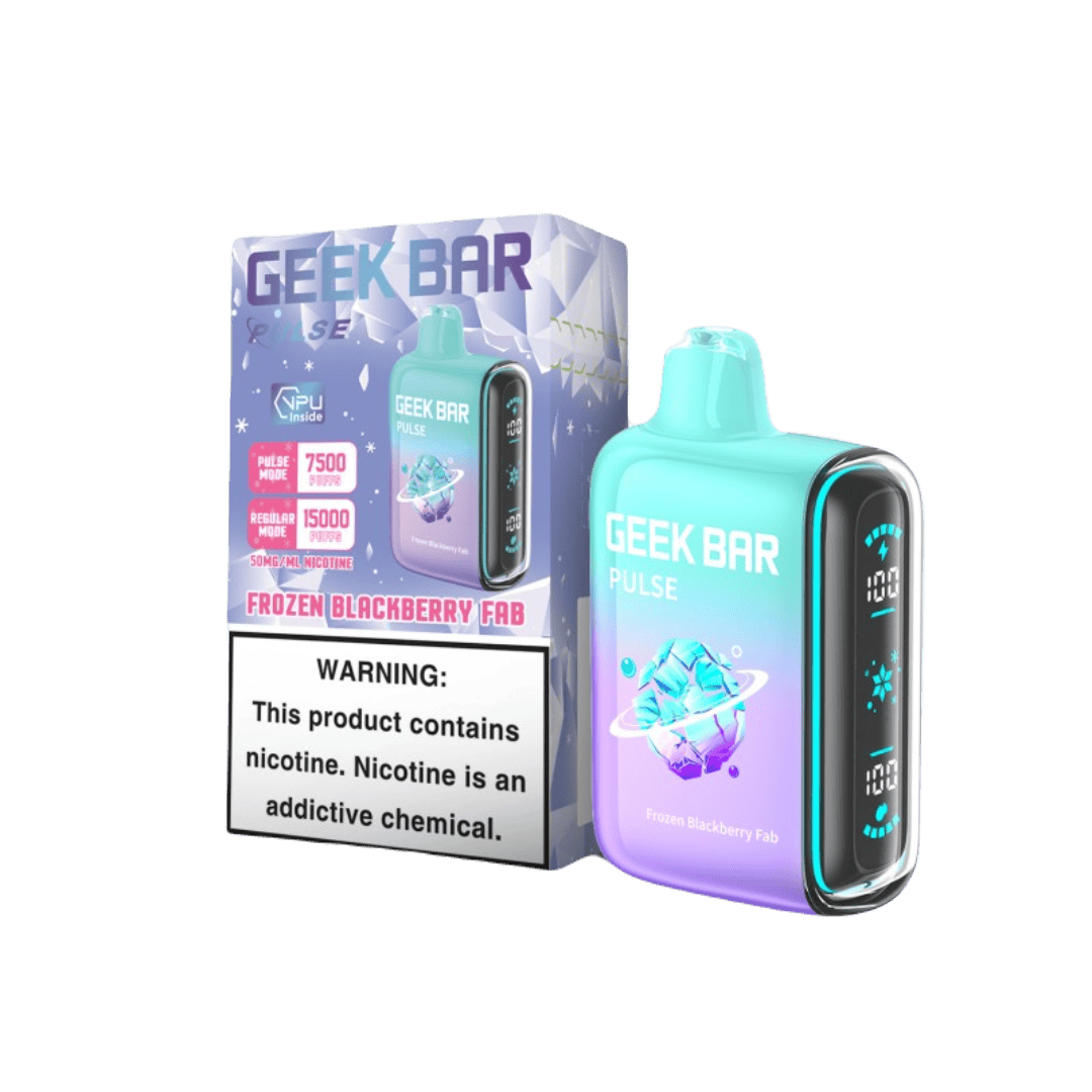 Geek Bar Pulse Disposable Vape - Frozen Blackberry Fab (Sleeve of 5) 1 GeekBarPulseBox Frozen Blackberry Fab