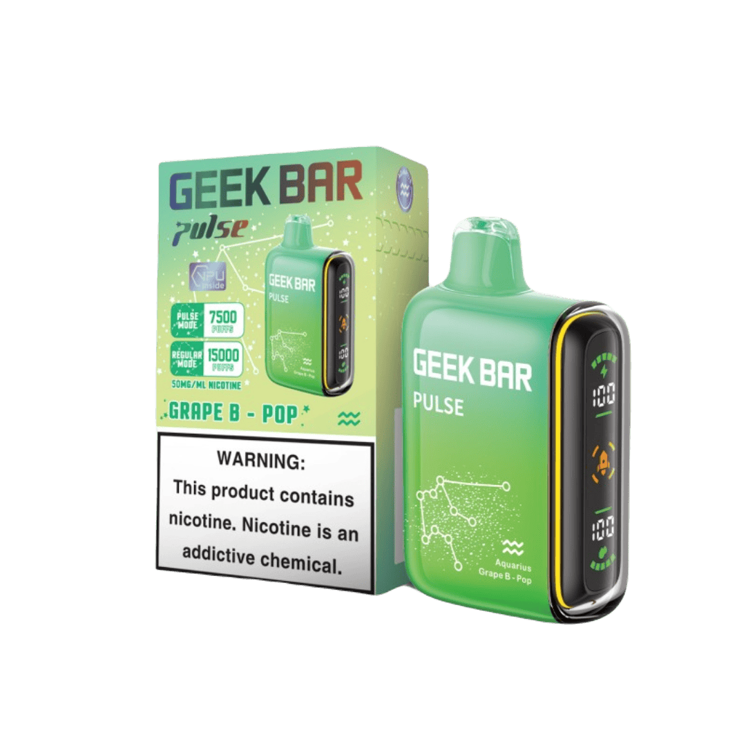 Geek Bar Pulse Disposable Vape - Grape B- Pop (Sleeve of 5) 1 GeekBarPulseBox Grape Blow Pop