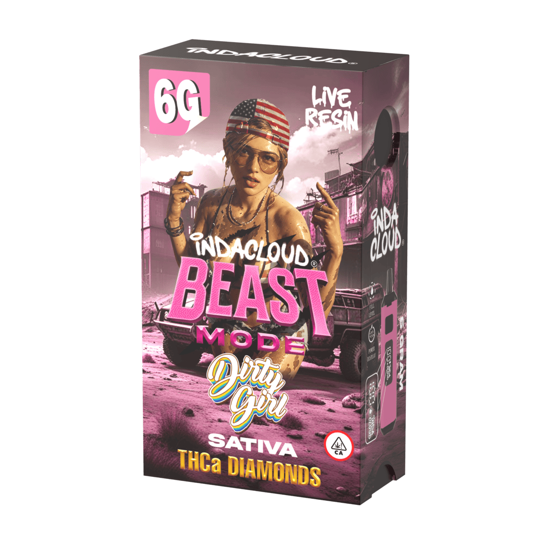 Beast Mode 6G THCa Diamonds Disposable Vape - Dirty Girl (Sleeve of 5) 1 Individual Box Dirty Girl