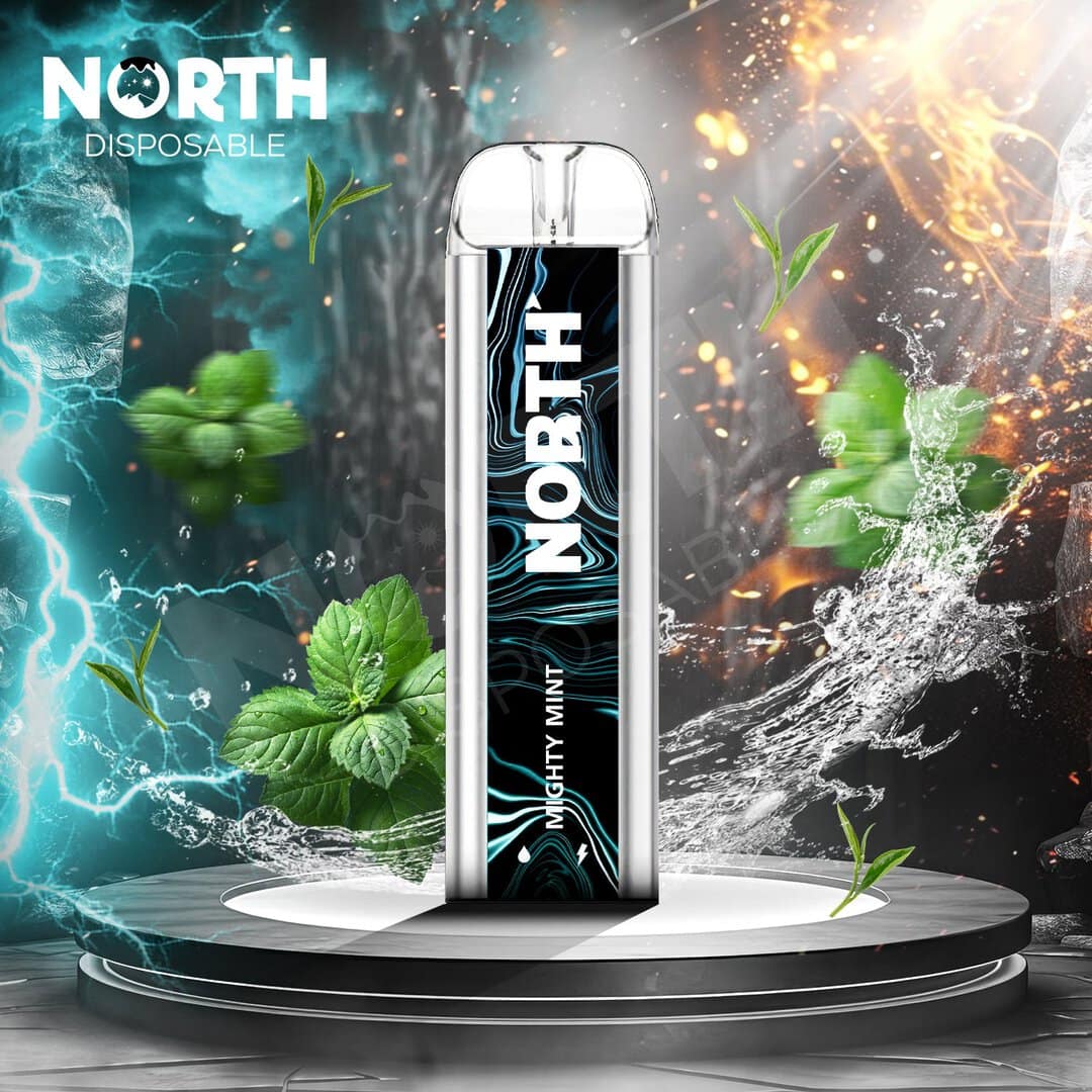 North 10ML 0% 5000 Puffs Rechargeable Disposable Vape - Mighty Mint (Sleeve of 10) 1 MightyMint 2 5964364f 14e8 4d19 a489 a1c76c7bd367