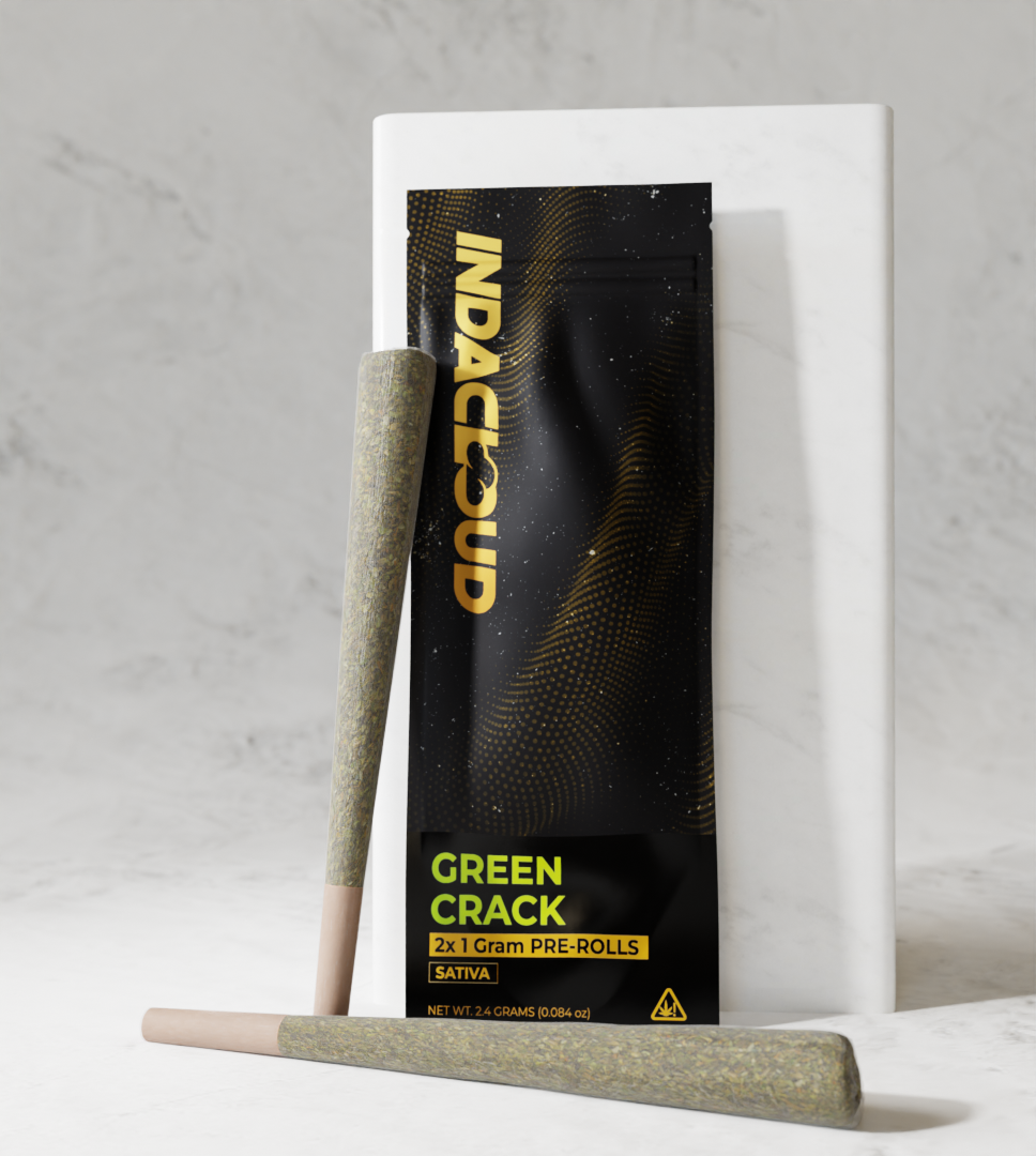 Indacloud 2Pk Pre-Rolls - Green Crack (Sleeve of 10) 1 Copy of green crack