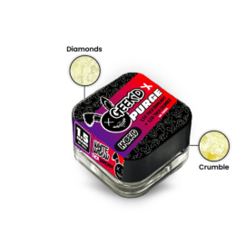 GEEKD 3G Dab Jar - Hybrid - White Widow x Runtz (Sleeve of 4) 3 White Widowdiamonds Runtz OGcrumble